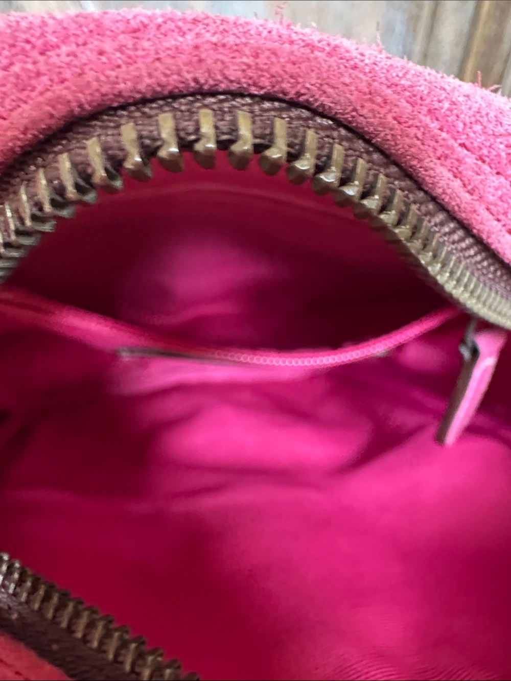 Coach Vintage Y2K Pink Fuchsia Signature C Logo Crossbody Purse Style 2187 - Picture 9 of 14